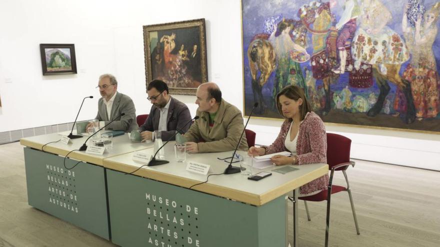 Por la izquierda, Gabino Busto, Carlos Álvarez, Pablo León y Cristina Heredia. | IRMA COLLÍN