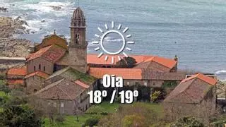 El tiempo en Oia: previsión meteorológica para hoy, miércoles 15 de julio