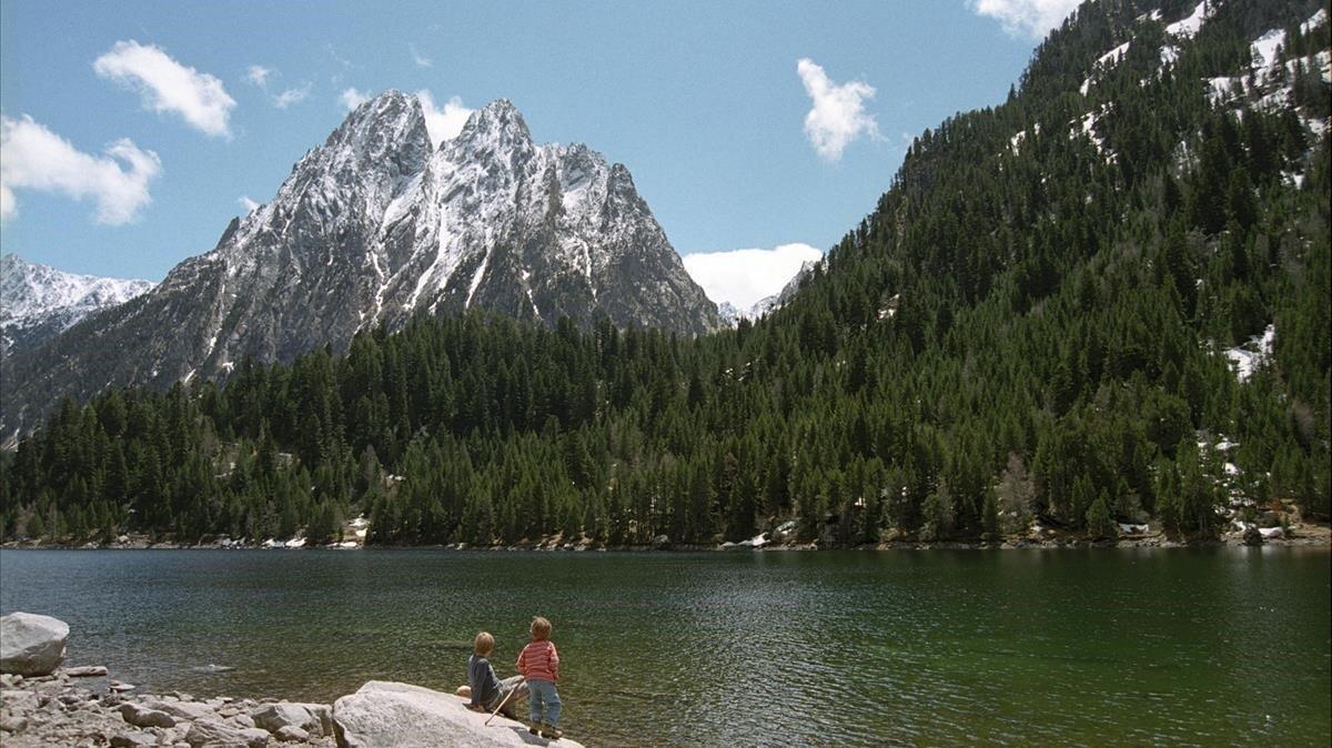 La montaña de los Encantats, en el Parc Nacional d'Aigüestortes i Estany de Sant Maurici