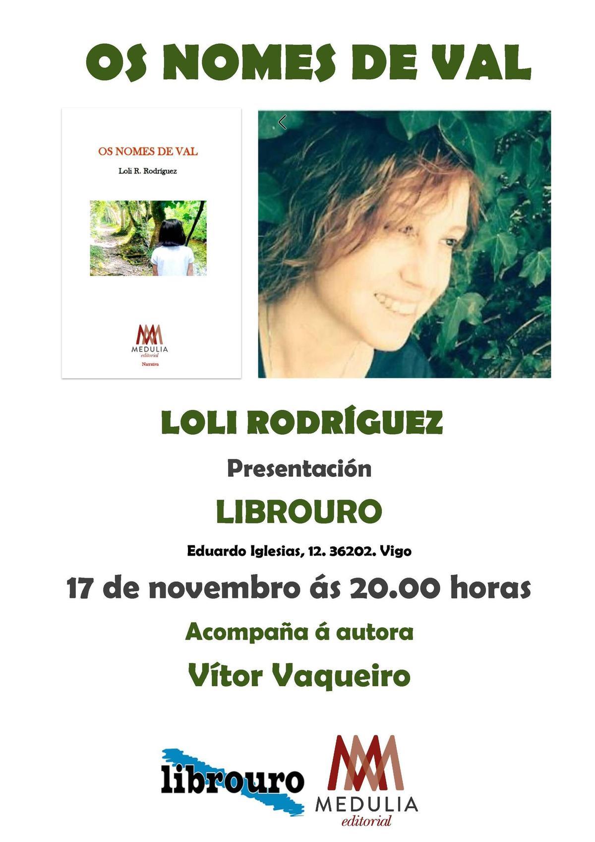 Loli Rodríguez presenta su primera novela en Librouro.