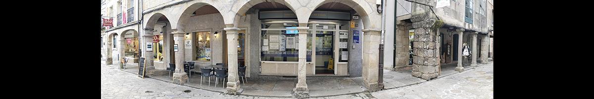 Fachada de la Administración de Loterías Número Uno de Noia.