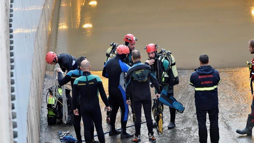 Gota fría en Almería: rescatan el cadáver del hombre ahogado en un paso subterráneo