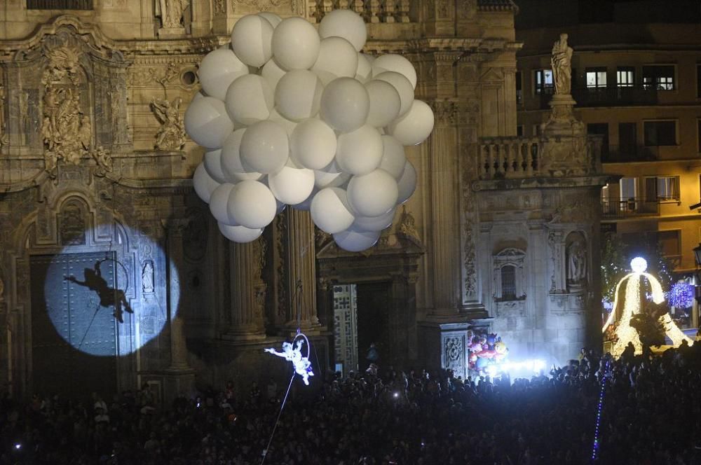 Así ha llegado Papa Noel a Murcia