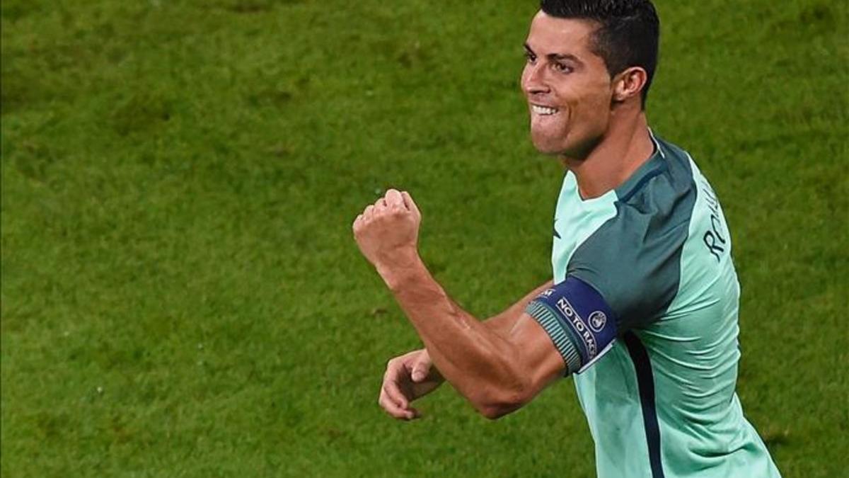 Cristiano Ronaldo celebró eufórico el pase a la final