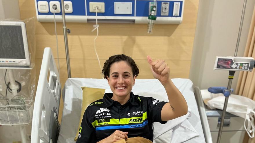 Ana Carrasco se recupera de una fractura de tibia y peroné