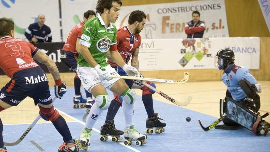 Jordi Bargalló, en el partido en el Palacio contra el Oliveirense.