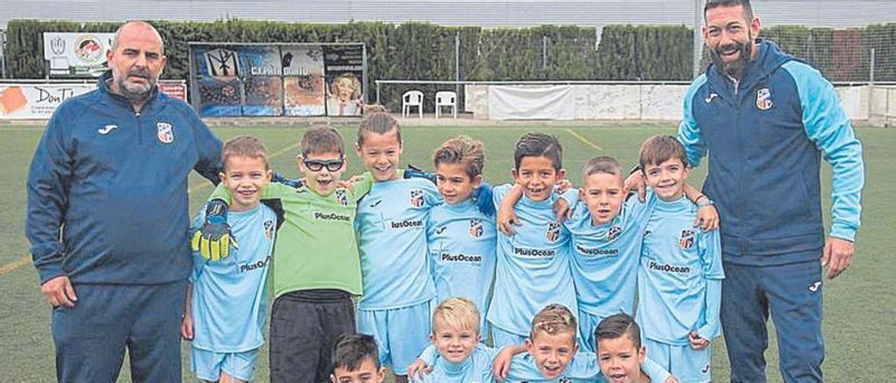 Plantilla del Ferriolense prebenjamín segundo año.