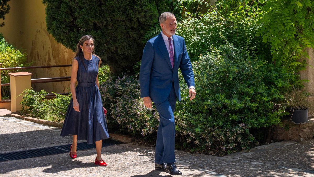 El rey y la reina esta mañana en Montserrat