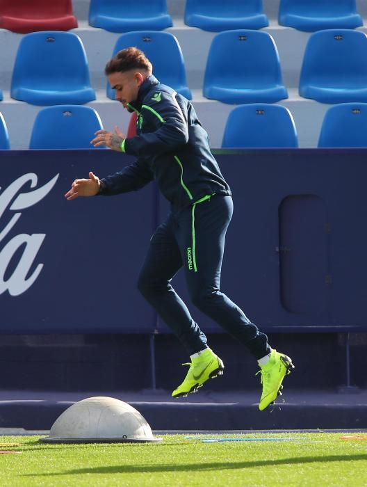 Gran ambiente en el entrenamiento del Levante UD