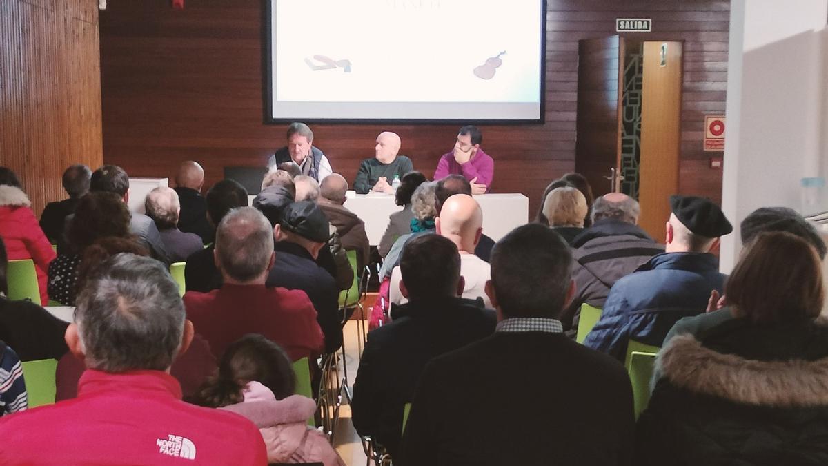 La presentación del libro "Manuel", con Rufino Lobo, Santos Fanjul y Daniel Lillo.