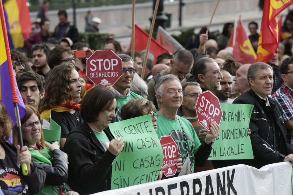 Las protestas en la plaza de La Escandalera