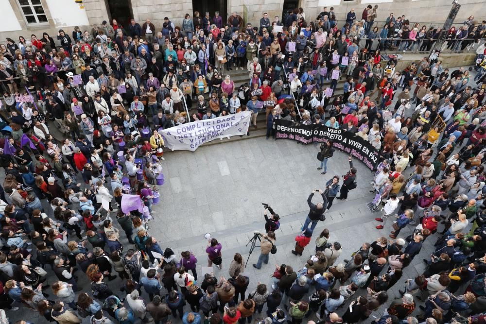 Manifestación en Vigo contra la sentencia de "La Manada"