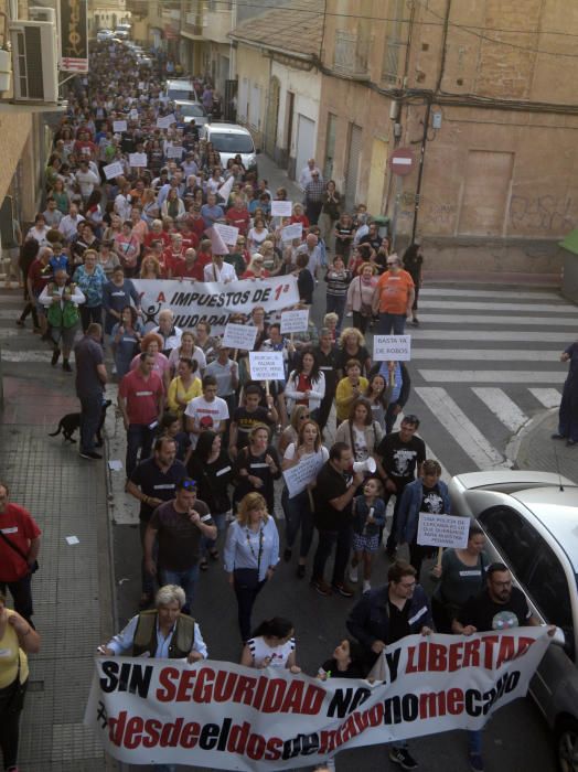 Manifestación de vecinos en El Palmar