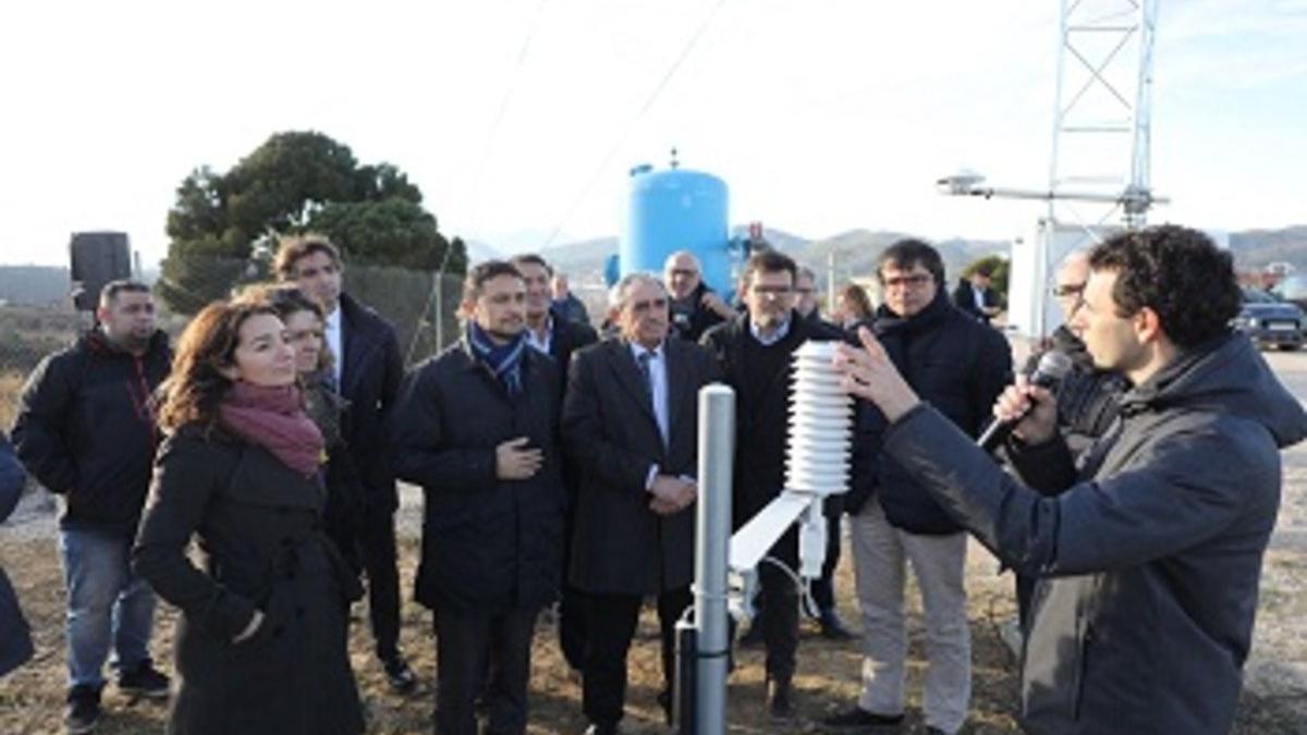 Inauguración de la nueva estación metereológica automática de Terrassa.