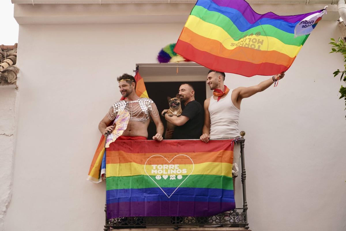Celebración de la Pride, marcha del Orgullo en Torremolinos