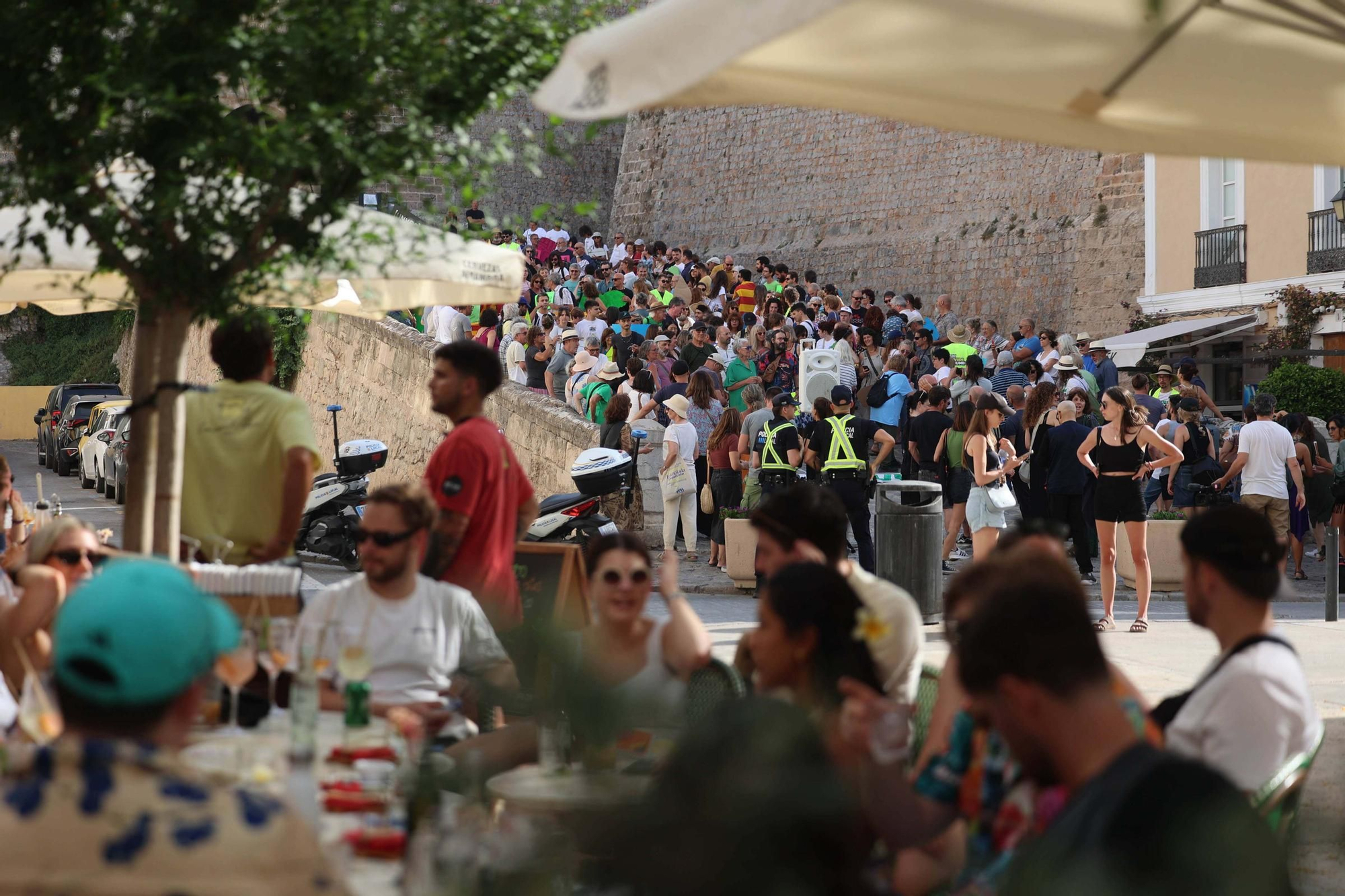 Manifestación contra la masificación turística en Ibiza