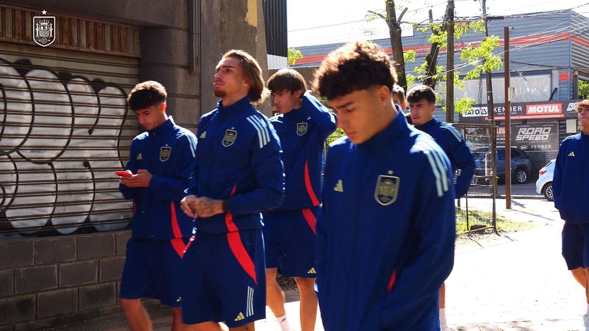 La Selección española sub-20 se relaja con un paseo antes del duelo de cuartos ante Colombia