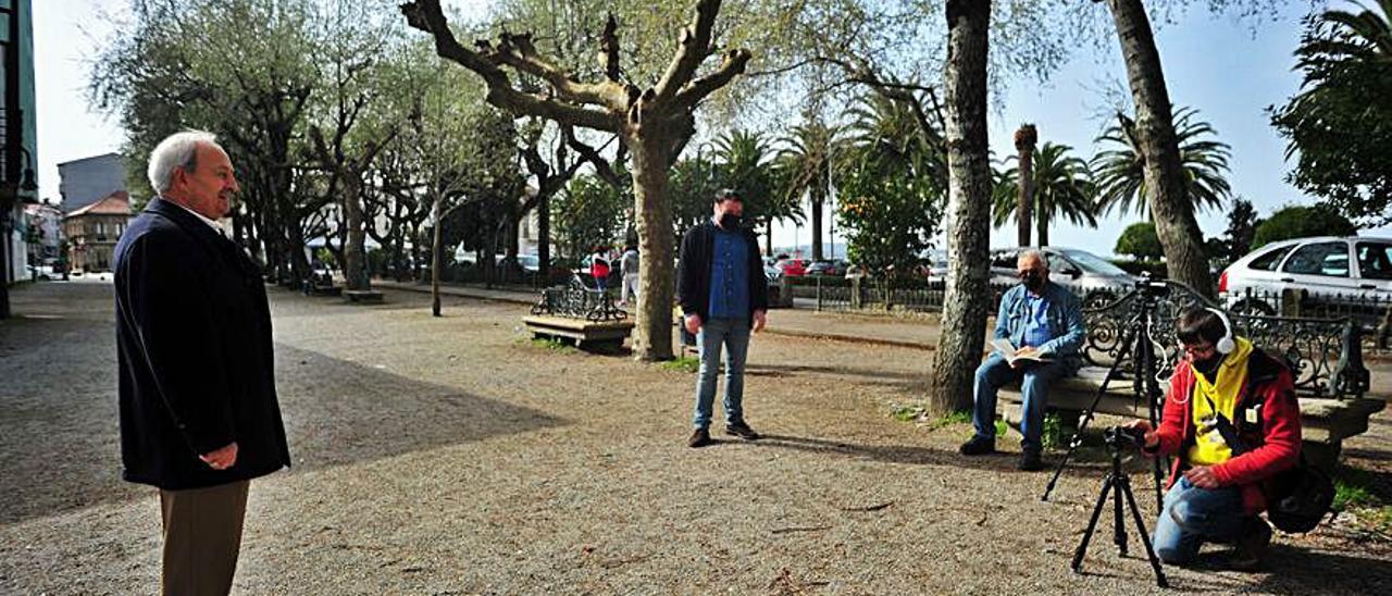 Un momento de la grabación de “En pé” de Cabanillas   | // I. ABELLA