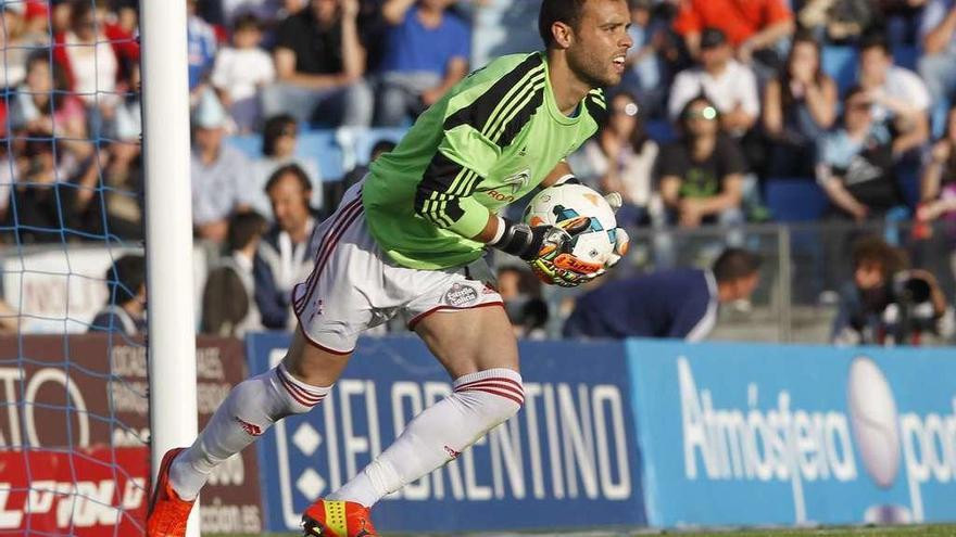 Sergio Álvarez, durante el partido contra el Real Madrid que se disputó el 11 de mayo de 2014 en Balaídos. // Ricardo Grobas