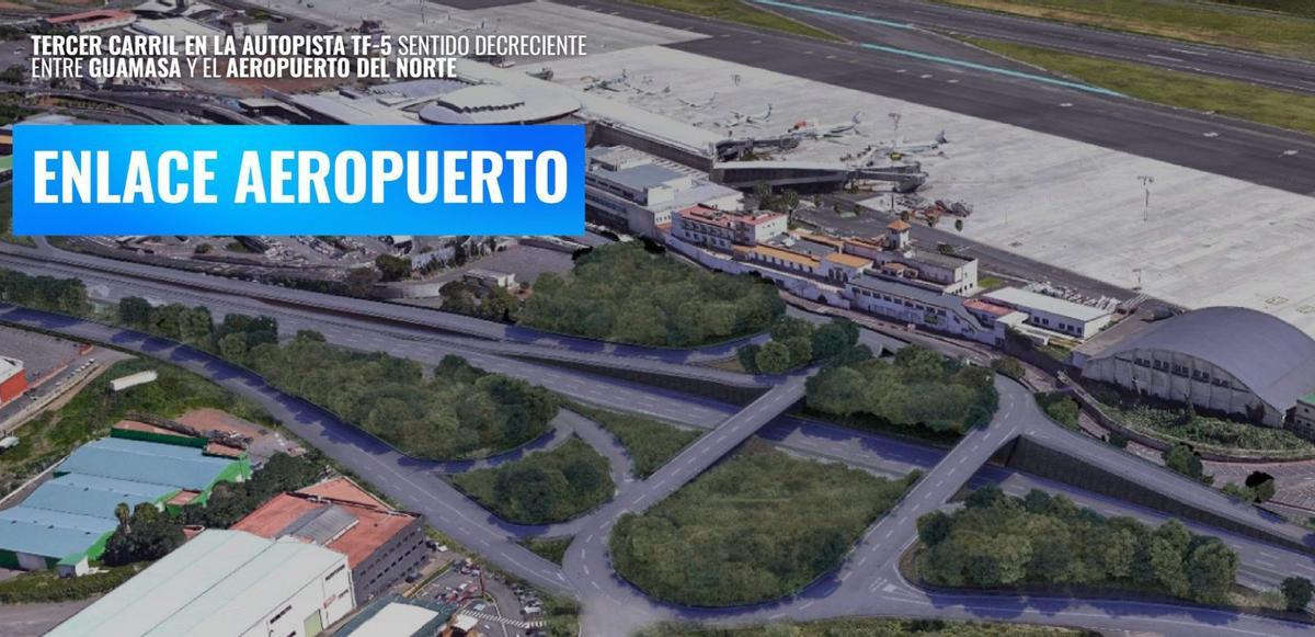 Luz verde al tercer carril de la TF-5 entre Guamasa y San Lázaro