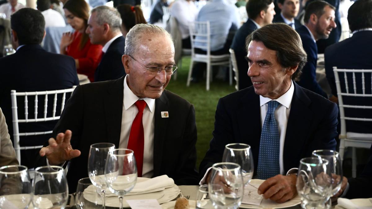 Aznar, en unas jornadas en Pizarra organizada por el Círculo Empresarial de Málaga