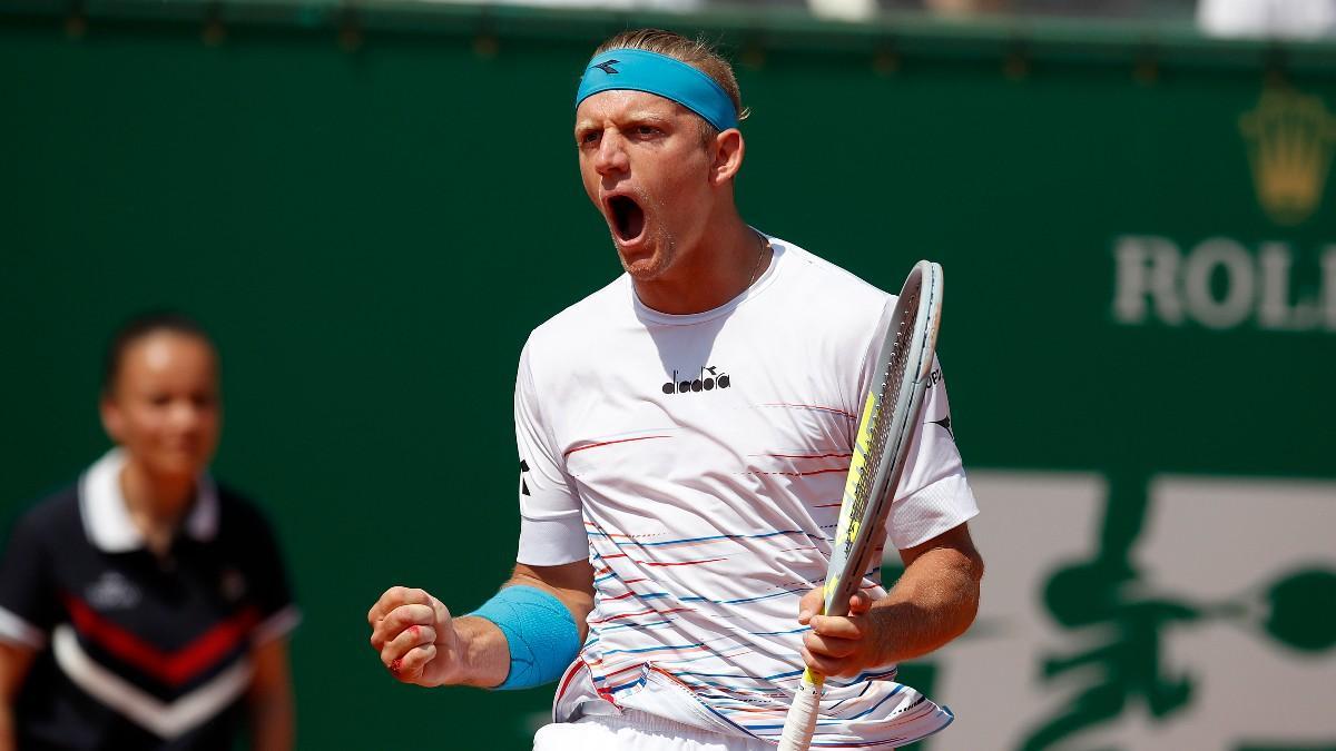 Davidovich celebra un punto en el duelo de semifinales