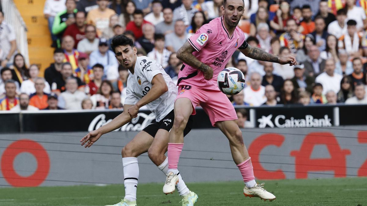 Sergi Darder, el pasado domingo contra el Valencia en Mestalla.