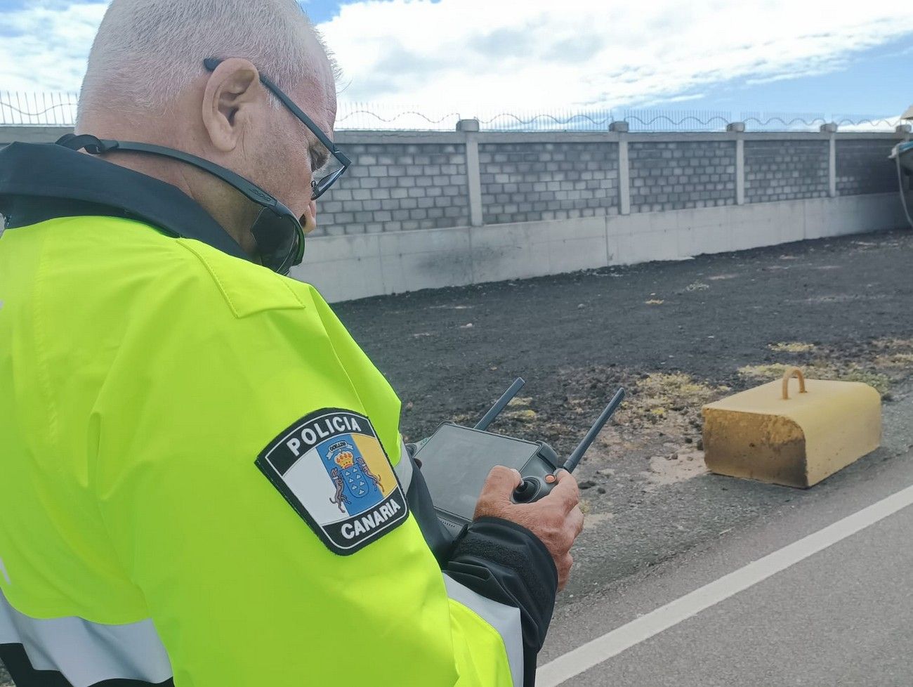 Un dron de la Policía de Ingenio sustituye al helicóptero en la búsqueda de Manoli