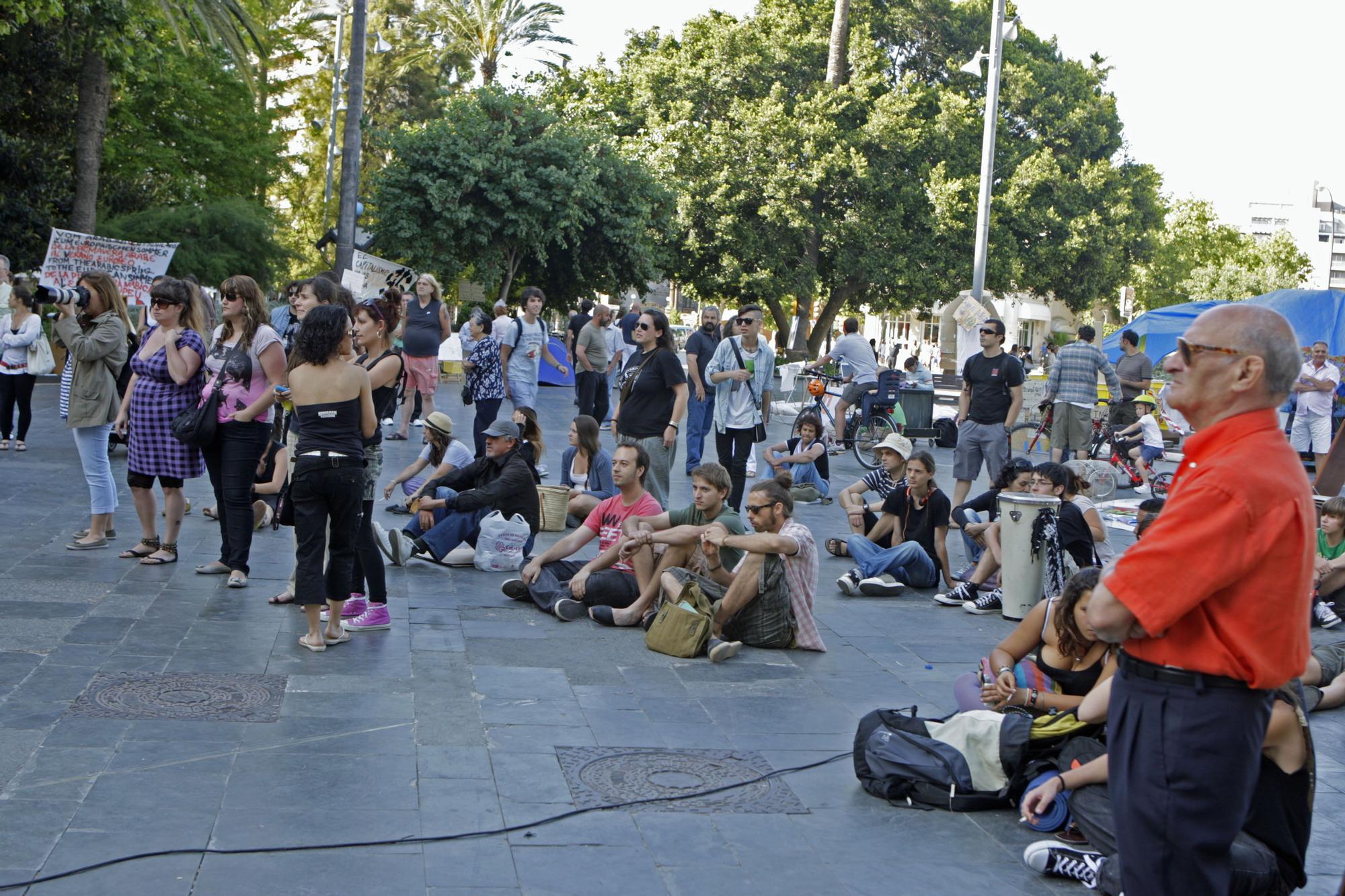 Las imágenes que dejó el 15M en Palma