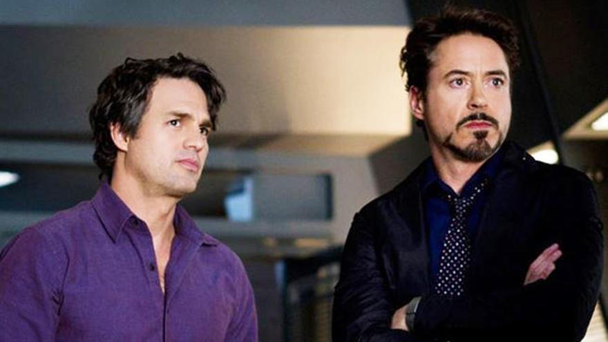 Mark Ruffalo y Robert Downey Jr.