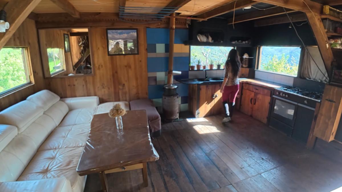 El interior de la casa de Irina.