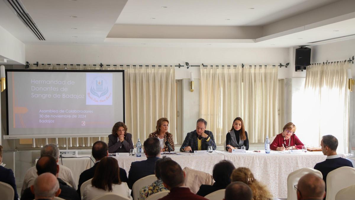 Reunión de la Hermandad de Donantes de Sangre de Badajoz, en una imagen de archivo.