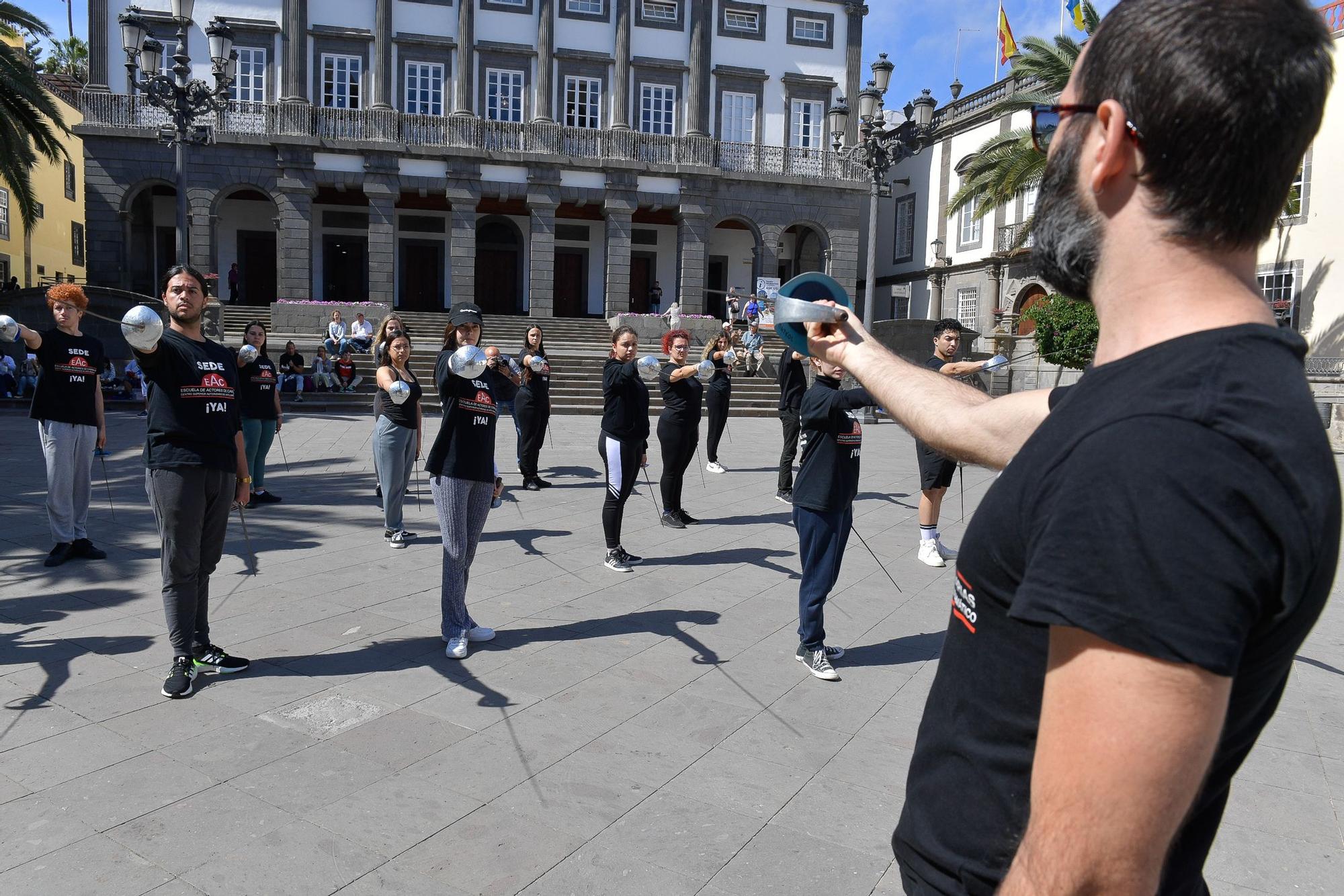 Nueva protesta de la Escuela de Actores de Canarias