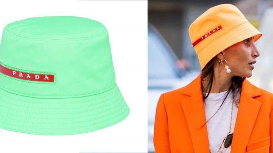 El bucket hat de Prada