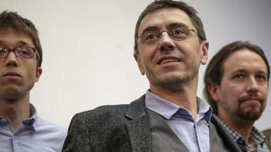 Errejón, Monedero e Iglesias.