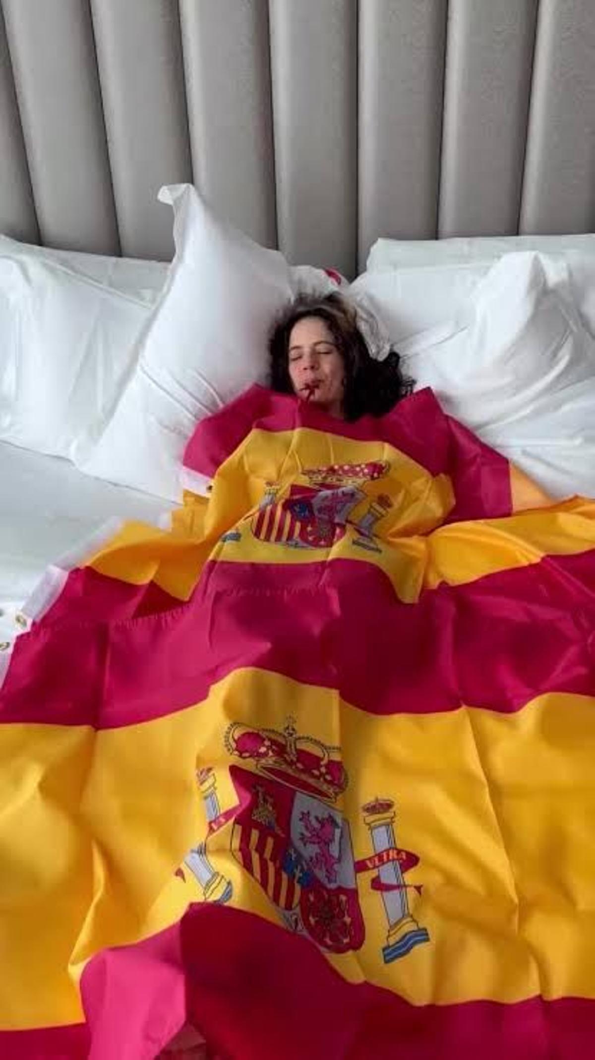 Rosalía celebra la victoria de España en el Mundial