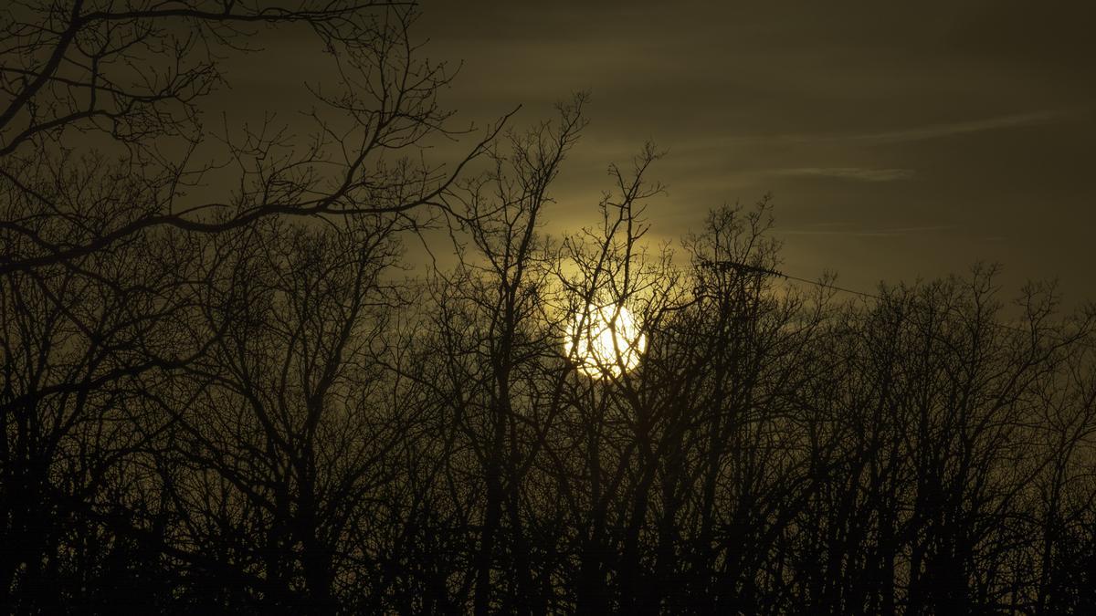 Atardecer en Extremadura el 24 de febrero de 2026