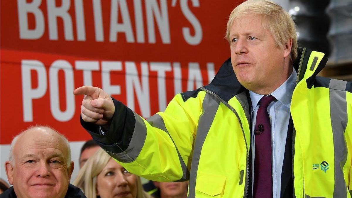 Johnson, en una empresa de transporte en Sunderland.