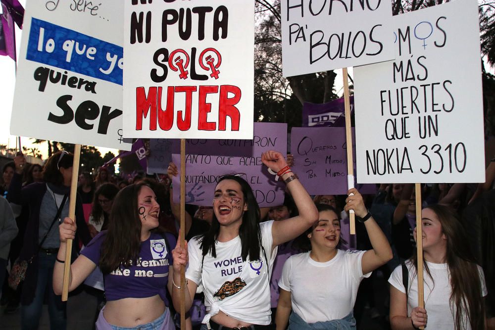 Manifestaciones por el 8M en Málaga