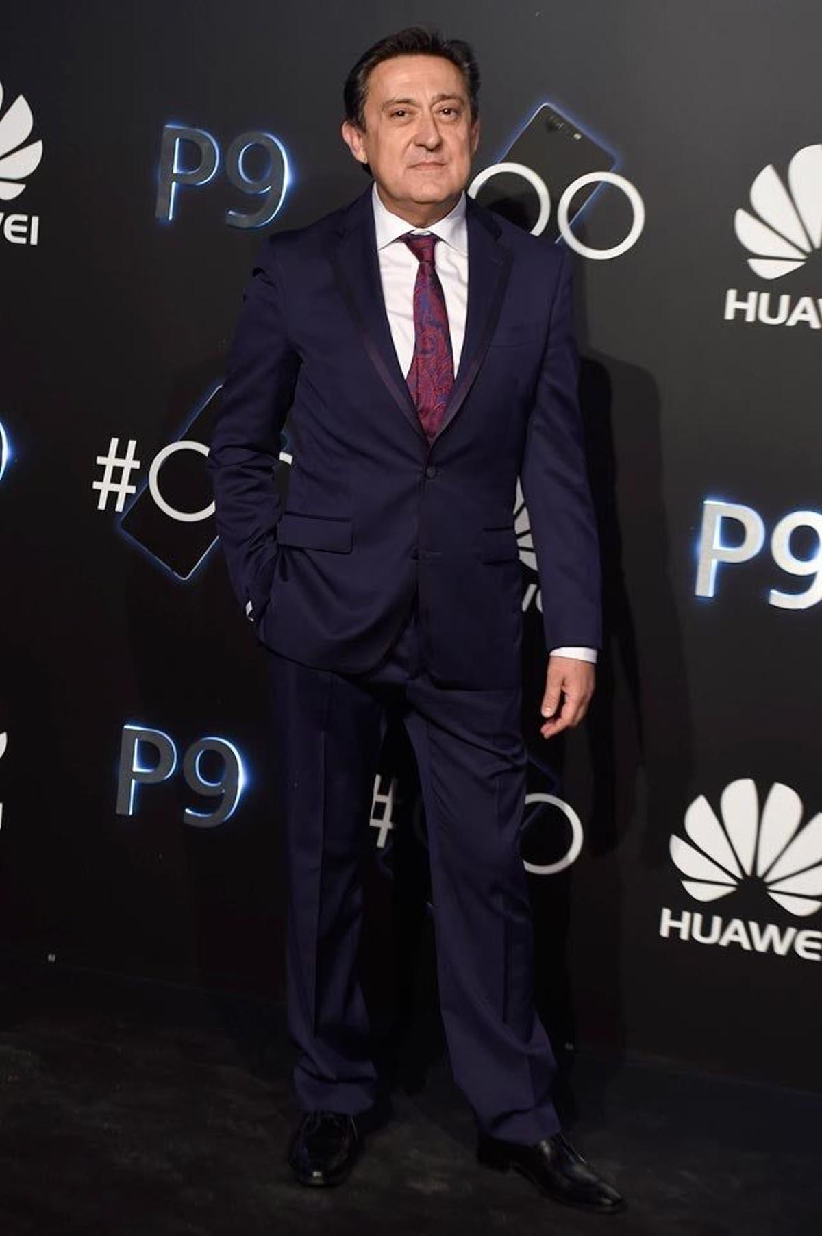 Mariano Peña, en la fiesta de presentación del Huawei P9 en Madrid.