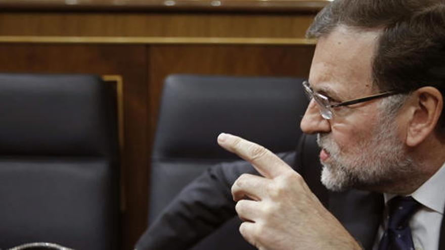 Rajoy, durante el Pleno.