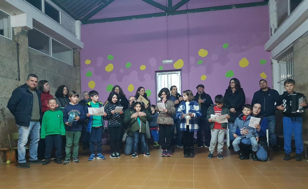 Ensayo del Canto de Reis en Bértola, Vilaboa.