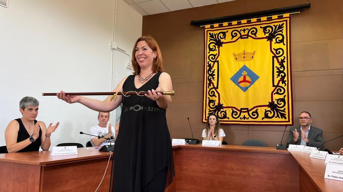Anna Llobet, quan va agafar la vara d'alcaldessa, el juny del 2023