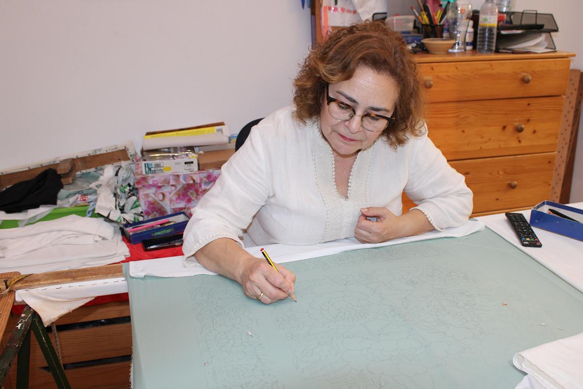 Bastidor de dibujo del taller. Aurora Díaz