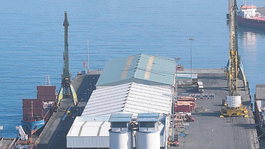 Muelle de Calvo Sotelo, uno de los que perderá su uso portuario.