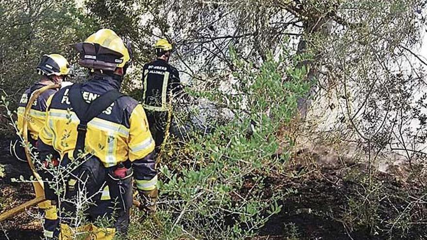 Pequeño incendio forestal en Son Servera