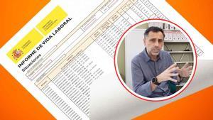 Alfonso Muñoz, funcionario de la Seguridad Social, avisa sobre el informe de vida laboral.