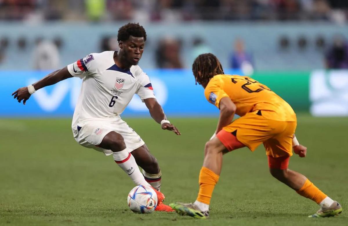 Yunus Musah ante Países Bajos en 2022