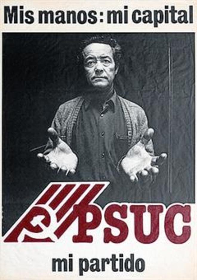 Cartel del PSUC de 1977.