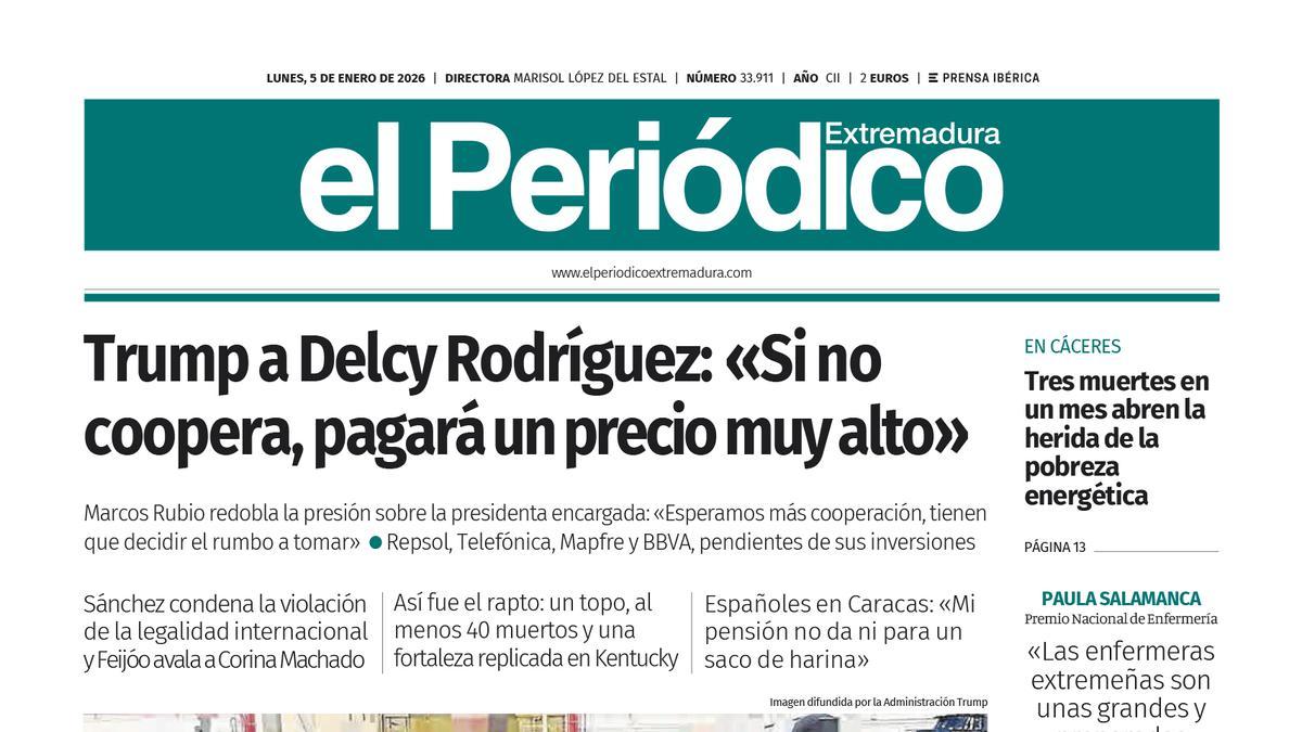 Consulta la portada correspondiente al día 5 de enero de 2026